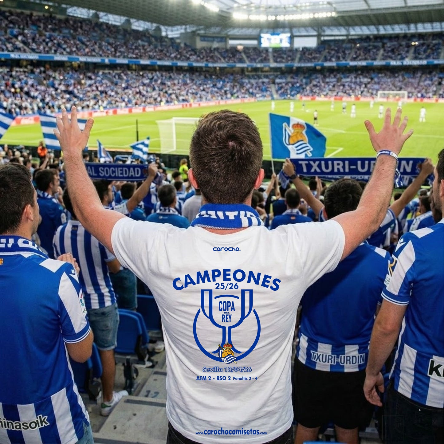 camiseta campeon copa del rey RSD