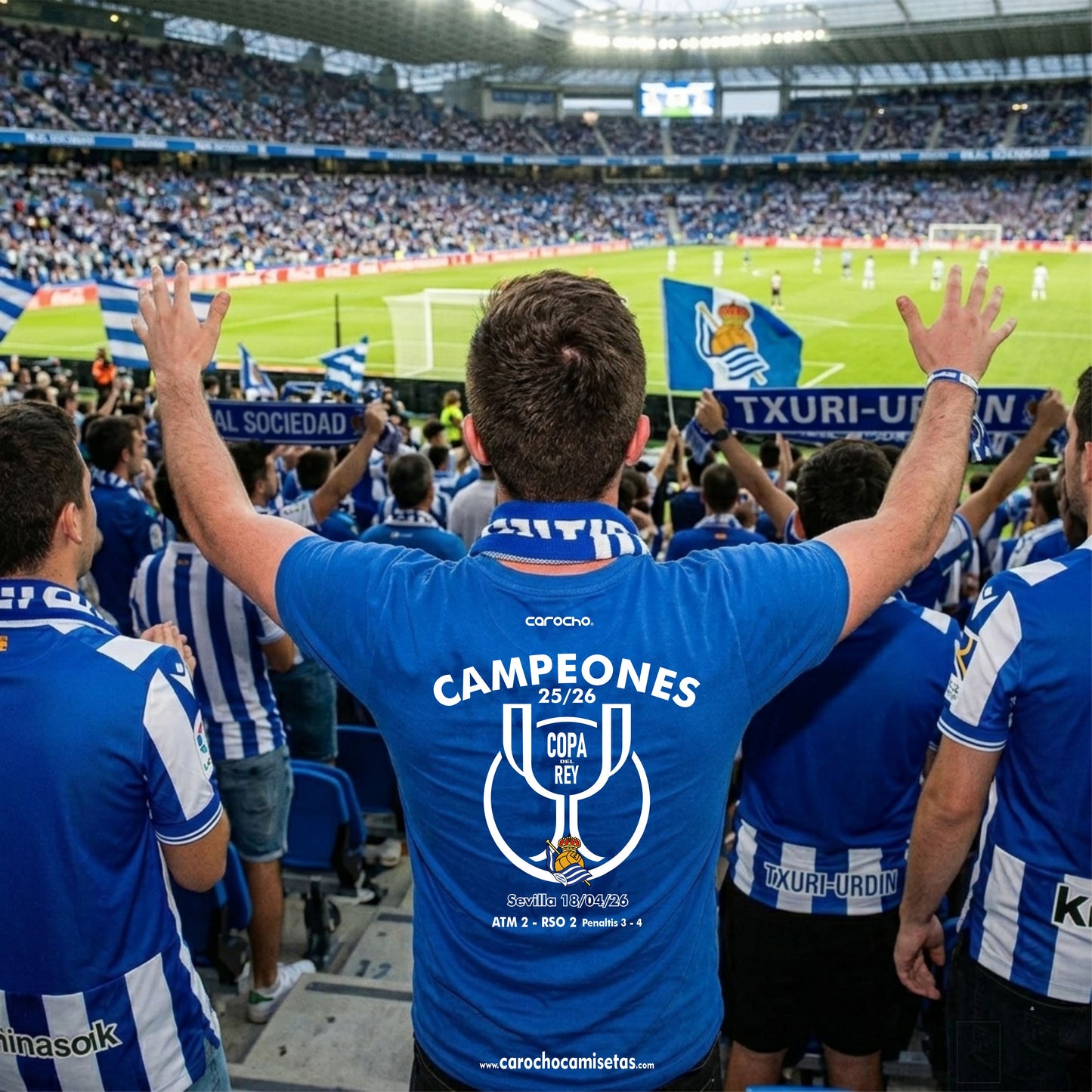 camiseta campeon copa del rey RSD