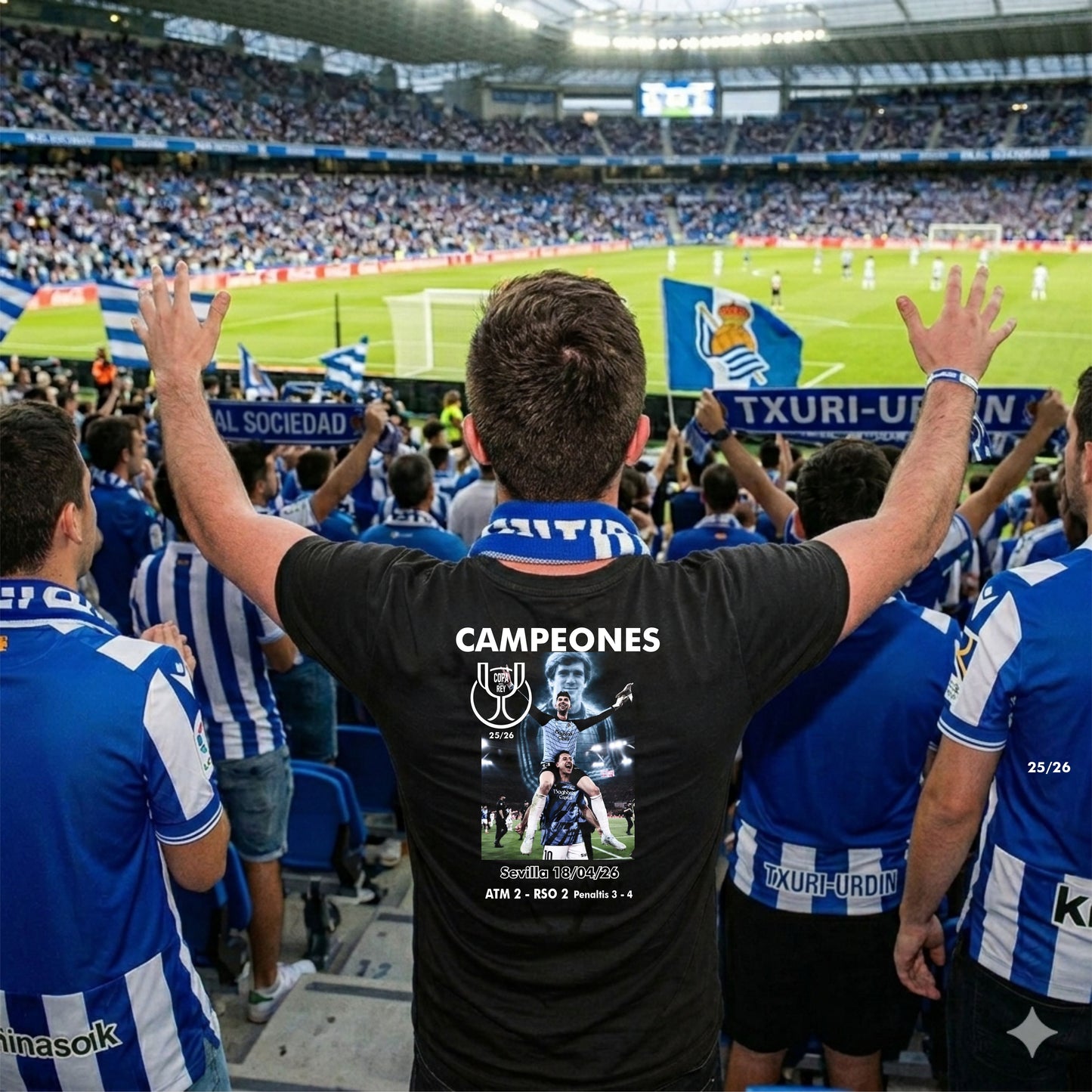 camiseta campeon copa del rey RSD