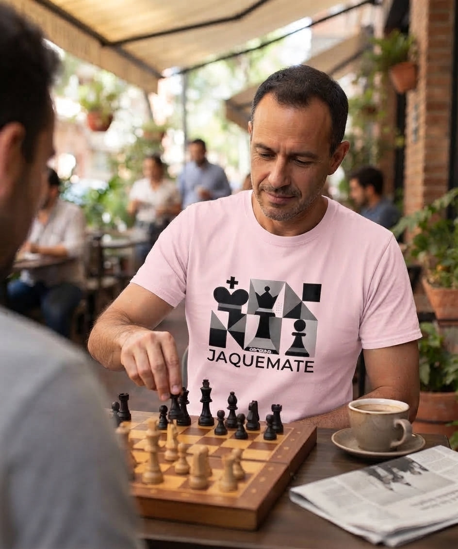 camiseta ajedrez jaque mate
